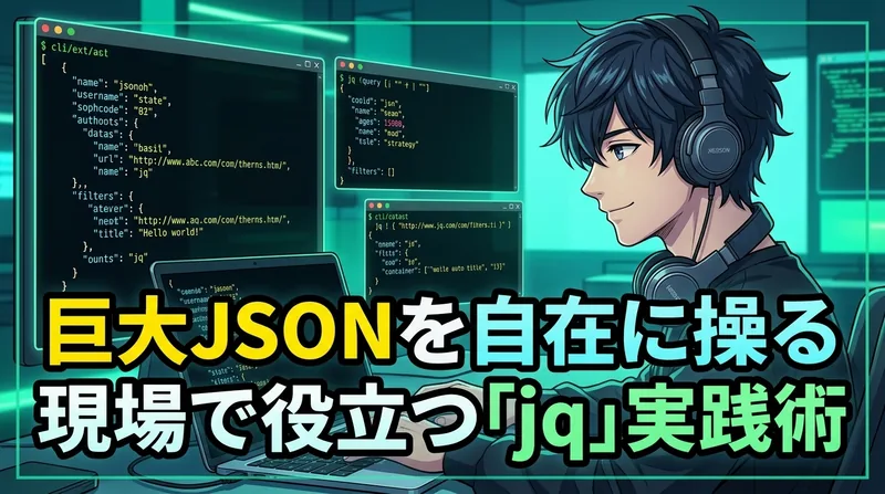 ログ解析やAPIレスポンス加工を快適に。現場で本当に使う「jq」の厳選フィルタ術