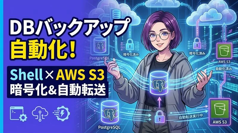 PostgreSQLのダンプから暗号化・S3自動転送までをこなすShellバックアップスクリプトの設計