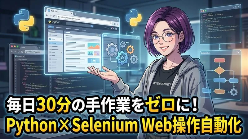 毎日30分の手作業をゼロに！PythonとSeleniumで実現するWeb操作自動化の実践法