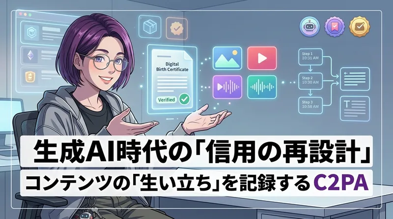 生成AI時代の「信用の再設計」：コンテンツの「生い立ち」を記録する C2PA の仕組みと現実的な限界
