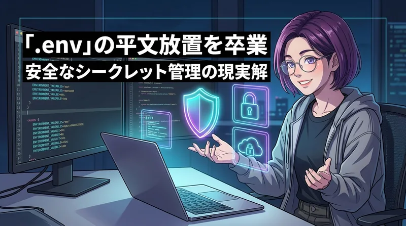 「.env」の平文放置を卒業する。1Password CLI、dotenvx、Infisicalで選ぶ安全なシークレット管理の現実解