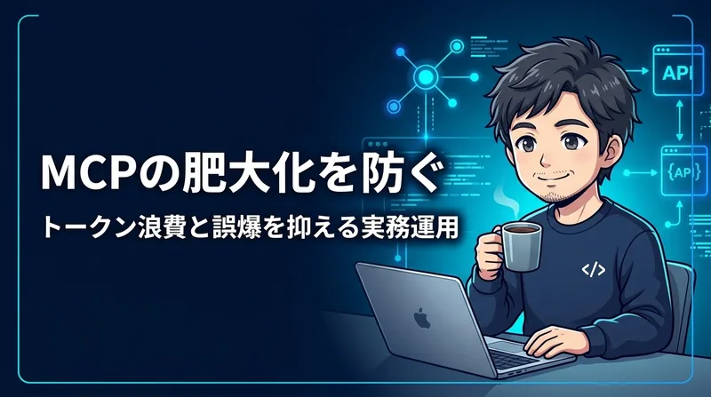 MCPサーバーの肥大化を防ぎトークン消費と誤爆を抑える実務運用レシピ