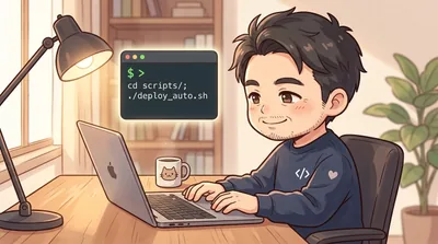 ターミナルでJSONログを解析する様子