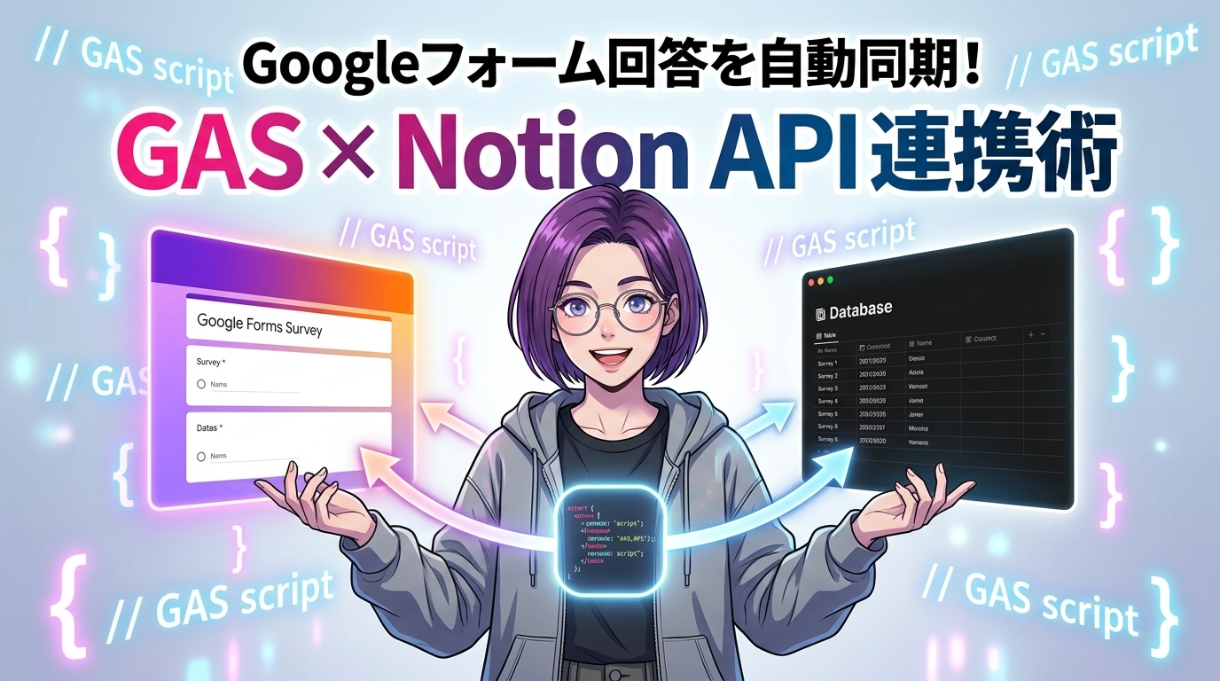 【GAS×Notion API】Googleフォームの回答を自動でNotionデータベースへ同期する連携連携術