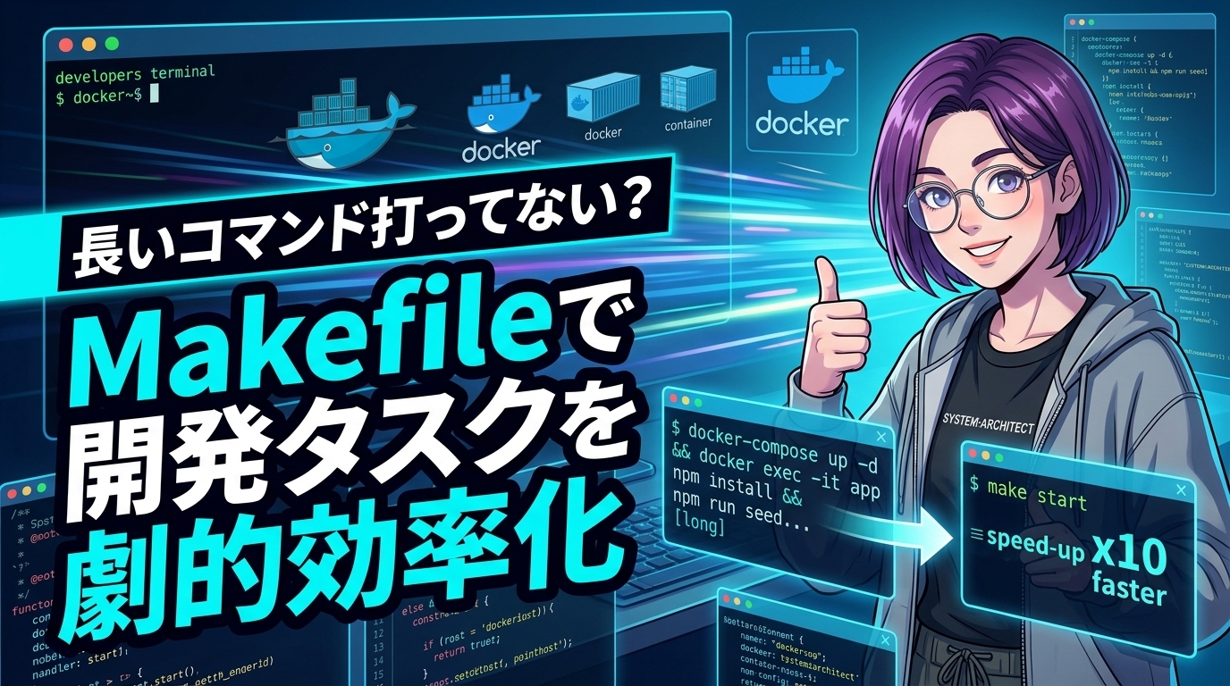 長いコマンド打ってない？Makefileで開発タスクを劇的に効率化する