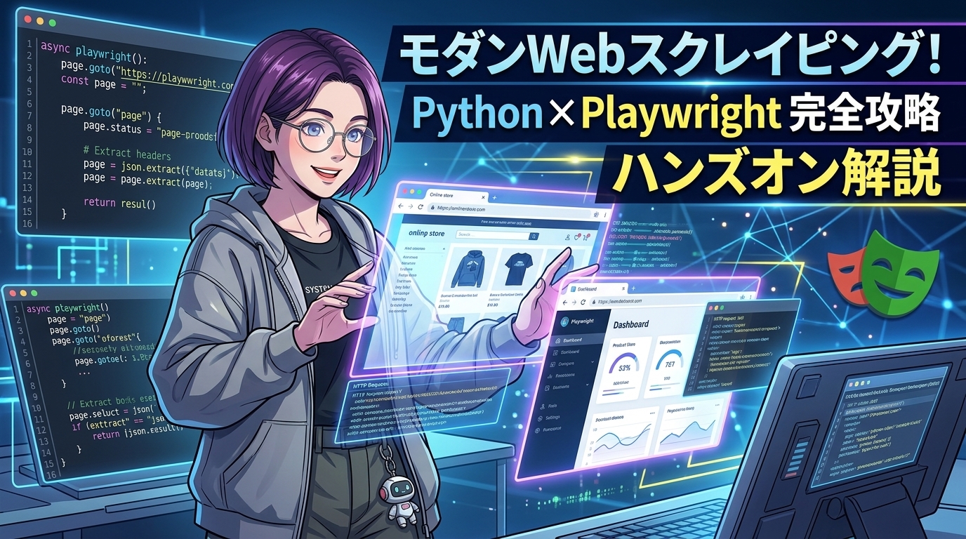 【Python×Playwright】SPA・動的サイトに対応するモダンWebスクレイピング完全ガイド