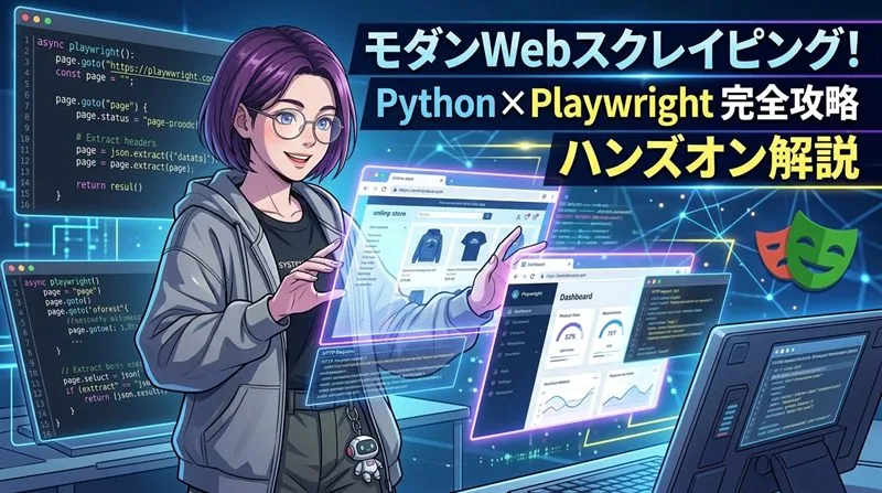 【Python×Playwright】SPA・動的サイトに対応するモダンWebスクレイピング完全ガイド